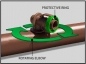 Preview: QF-Verteilerleitung 3/4", Anschlussabstand 30 cm, 30 m Rolle + Anschlussstücke